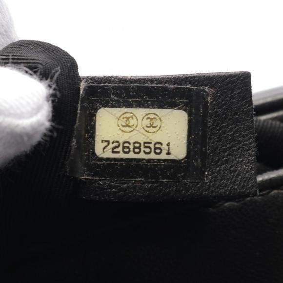 CHANEL chocolate bar Handbag lambskin sheep leather black - Picture 5 of 10